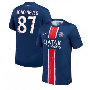 Paris Saint-Germain Joao Neves #87 Replika Hjemmebanetrøje 2024-25 Kortærmet